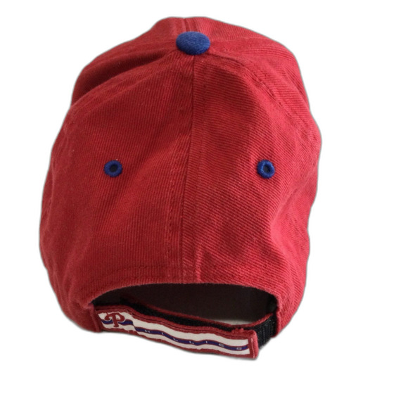 Fan Favorite Cap Hat Unisex Adjustable Strap Red Philadelphia Phillies - Picture 3 of 9